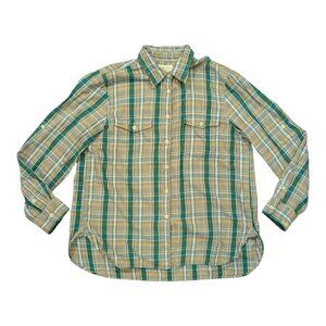 Denim & Supply Ralph Lauren RL Utility Shirt Size L Plaid Lightweight Work Vtg